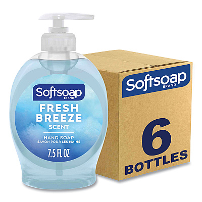 Softsoap Liquid Hand Soap Pumps, Fresh Breeze Scent, 7.5 oz, 6/Carton (CPCUS04964CT)