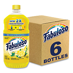 Fabuloso Multi-Use Cleaner, Refreshing Lemon Scent, 56 oz Bottle, 6/Carton (CPCMX06157CT)
