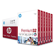 HP Premium32, 100 Bright, 32 lb Bond Weight, 8.5 x 11, Extra Bright White, 250 Sheets/Ream, 6 Reams/Carton (HEW113500)
