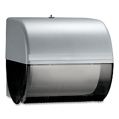 Kimberly-Clark Omni Roll Towel Dispenser, 10.5 x 10 x 10, Smoke/Gray (KCC09746)