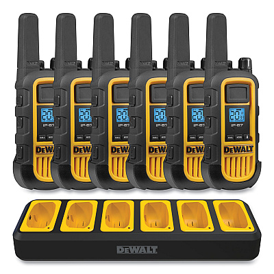 DeWalt DXFRS800BCH Two-Way Radios, 2 W, 22 Channels