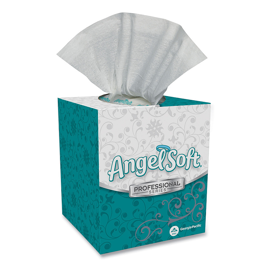 Georgia Pacific Professional Premium Facial Tissue, 2-Ply, White, Cube Box, 96 Sheets/Box (GPC46580BX)