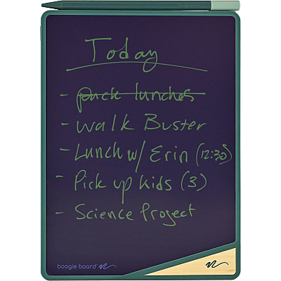 Boogie Board VersaBoard Reusable Writing Tablet, LCD Touchscreen, 5.38" x 7.5", Mineral Green/Black (IMVVB0560001)