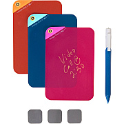 Boogie Board VersaNotes Starter Pack Reusable Notes, 4 x 6, Three Assorted Color Notes Plus Pen (IMVVN20M60001)