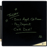 Boogie Board VersaTiles Memo Board, with Stylus, 8.25 x 8.25, Black LCD Surface, Black Plastic Frame (IMVVT1060001)