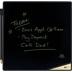 Boogie Board VersaTiles Memo Board, with Stylus, 8.25 x 8.25, Black LCD Surface, Black Plastic Frame (IMVVT1060001)