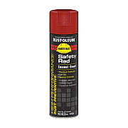 Rust-Oleum Hard Hat High Performance V2100 System Rust Preventive Enamel Spray Paint, Flat Safety Red, 15 oz Aerosol Can, 6/Carton (V2163838)