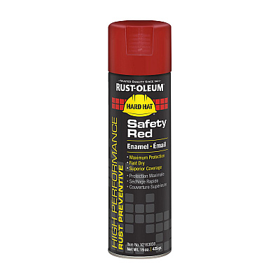 Rust-Oleum Hard Hat High Performance V2100 System Rust Preventive Enamel Spray Paint, Flat White, 15 oz Aerosol Can, 6/Carton (RSTV2192838)