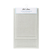Cotton 2pc Bath Mat Set 17x24/20x32 Light Gray, Case Of 4 Sets (HH-BM-2PK-GY)