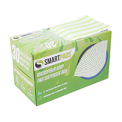 Smart Pads Reusable Mop Pad Box Of 30 Green, Case Of 240 (M901RMP-GR)