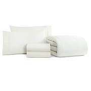 Family Essentials Bed In Bag 5pc - Twin - White, Case Of 6 (BIAB-TW-WH)