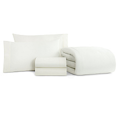 Family Essentials Bed In Bag 5pc - Twin - White, Case Of 6 (BIAB-TW-WH)