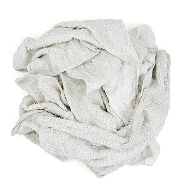 New Economy Terry Rags White, 50lb Box (537-50)