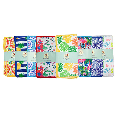 Sc Microfiber Printed Dishcloth 12x12 Assort, Case Of 288 (DC-6PK-MICRO-CS)