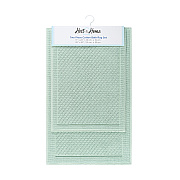 Cotton 2pc Bath Mat Set 17x24/20x32 Silt Green, Case Of 4 Sets (HH-BM-2PK-GR)