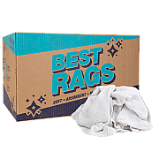 W11 Washcloth Size Terry Wipers White 25lb Box (N-W11-25)