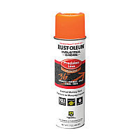 Rust-Oleum Industrial Choice M1600 System Solvent-Based Precision Line Marking Paint, Flat Fluorescent Orange, 17 oz Aerosol Can, 12/CT (RST203027V)