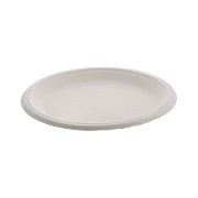 Pactiv Evergreen EarthChoice PFAS Free Compostable Dinnerware, Plate, 9" dia, Natural, 500/Carton (PCTYMC50009PFFR)