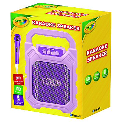Crayola Karaoke Speaker, Bluetooth, Purple (MIGCBX210PM)