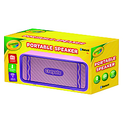 Crayola Portable Speaker, Bluetooth, Purple (MIGCBT300P)