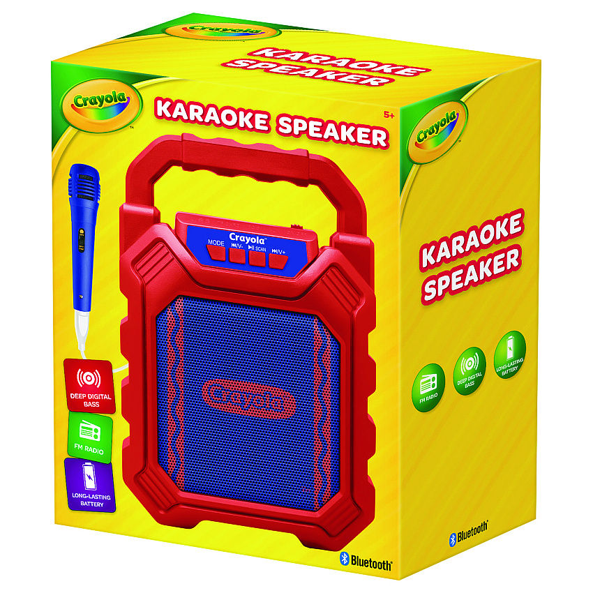 Crayola Karaoke Speaker, Bluetooth, Red/Blue (MIGCBX210RM)
