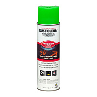 Rust-Oleum Industrial Choice Precision Line Marking Paint, Fluorescent Green, 17 oz Aerosol Can, 12/Carton (RST203032CT)
