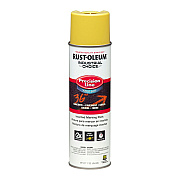 Rust-Oleum Industrial Choice Precision Line Marking Paint, Flat High-Visibility Yellow, 17 oz Aerosol Can, 12/Carton (RST203034CT)