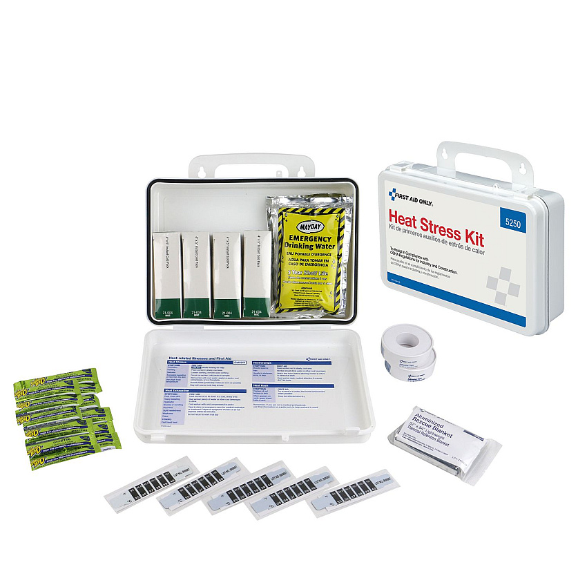 First Aid Only Unitized OSHA Compliant Heat Stress Kit, 26 Pieces, Plastic case (FAO5250)