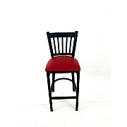 JMC Furniture Cobra Series Barstool, Supports Up to 300 lb, 28.5" Seat Height, Burgundy Seat, Black Back, Black Base (CBBVSBUR)