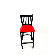 JMC Furniture Cobra Series Barstool, Supports Up to 300 lb, 28.5" Seat Height, Red Seat, Black Back, Black Base (CBBVSRED)