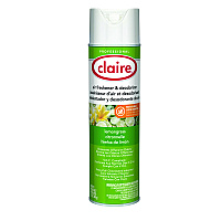 Claire Aerosol Air Freshener and Deodorizer, Lemongrass Citronella, 12 oz Aerosol Spray, 12 Cans (CGC1307)