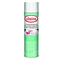 Claire Aerosol Air Freshener and Deodorizer, Fresh Linen, 10 oz Aerosol Spray, 12 Cans (CGC163)
