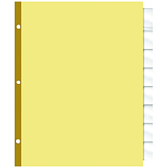 AbilityOne 7530017035694, SKILCRAFT Big Tab Insertable Dividers, 8-Tab, 11 x 8.5, Yellow, 1 Set