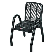 Global Industrial Outdoor Dining Set, Square, 36 x 36 x 36, Black Top, Black Base/Legs (GBE348120BK)