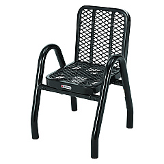 Global Industrial Outdoor Dining Set, Square, 36 x 36 x 36, Black Top, Black Base/Legs (GBE348120BK)