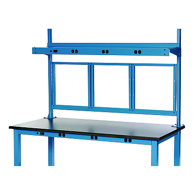 Panel Mounting Rail, For Use with Global Industrial 48" Wide Workbenches, 150 lb Weight Capacity (GBE249291ABL)