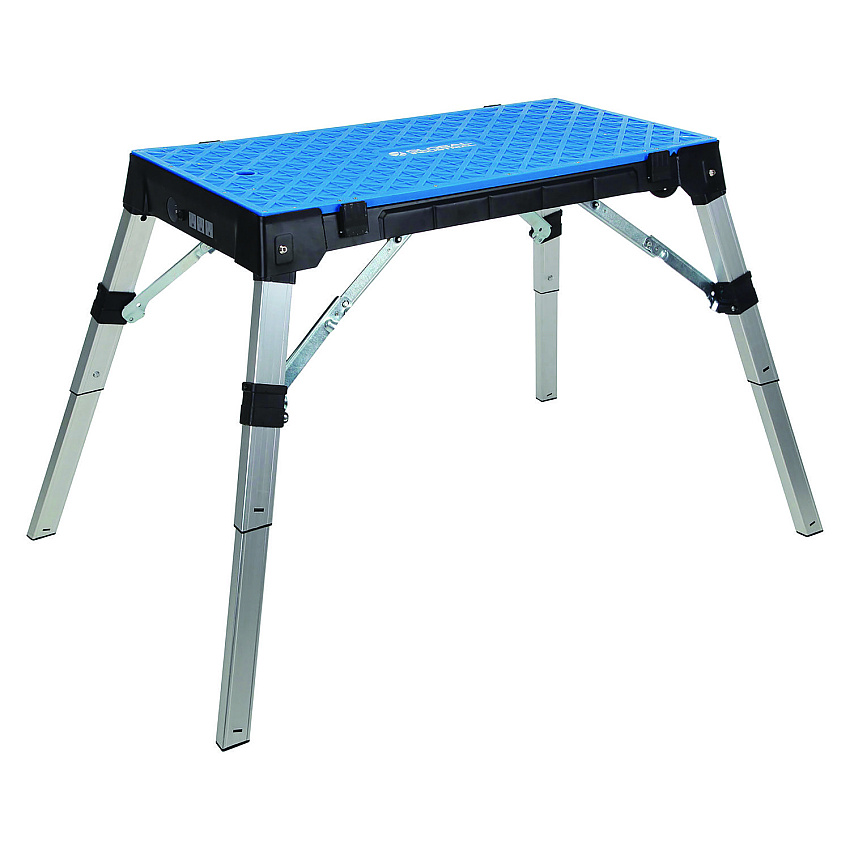 Global Industrial 4-in-1 Portable Workbench with Power Strip, 300 to 500 lbs, 38.56 to 53 x 19.86 to 32.28 x 3.56 to 30.5 (GBE493680)