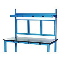 Panel Mounting Rail, For Use with Global Industrial 72" Wide Workbenches, 125 lb Weight Capacity (GBE249293ABL)