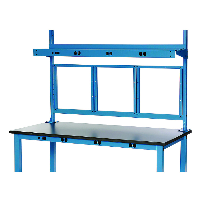 Panel Mounting Rail, For Use with Global Industrial 72" Wide Workbenches, 125 lb Weight Capacity (GBE249293ABL)