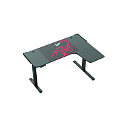 Eureka L-Shaped Standing Desk, Right Desk, 60" x 43.69" x 29.88" to 48.38", Black (EKA01875)
