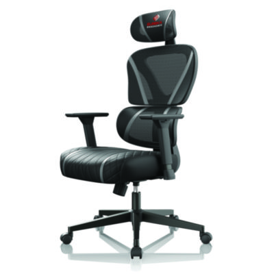 Eureka Norn Ergonomic Chair, Supports Up to 275 lb, 18.11" to 22.04" Seat Height, Black/Gray Mesh Seat/Back, Black Base (EKAGC06GY)