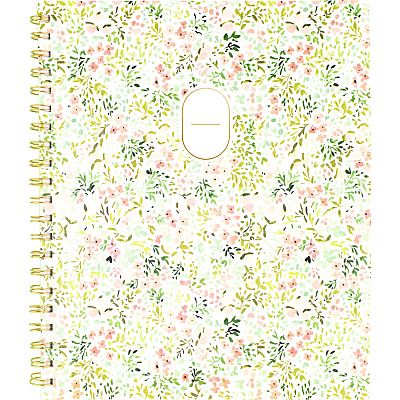 Cambridge Leah Bisch Academic Year Weekly/Monthly Planner, Floral Artwork, 11 x 9.25, Multicolor Cover, 12-Month: July 2024 - June 2025 (LB33905A)