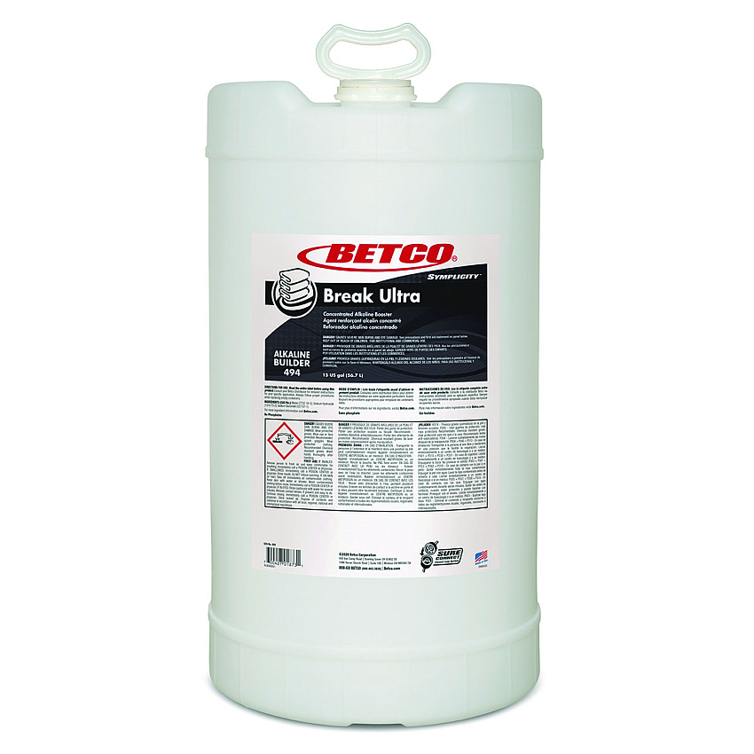 Betco Symplicity Break Ultra Alkaline Booster, 15 gal Drum (BET4947700)