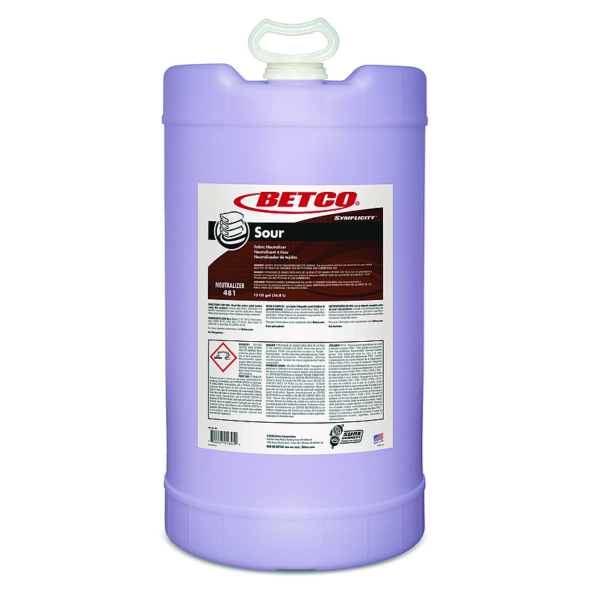 Betco Symplicity Sour Fabric Neutralizer, 15 gal Drum (BET4817700)