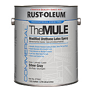 Rust-Oleum Commercial The MULE (Modified Urethane Latex Epoxy), Interior/Exterior, Gloss Silver Gray, 1 gal Bucket/Pail, 2/Carton (RST375642)