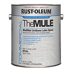 Rust-Oleum Commercial The MULE (Modified Urethane Latex Epoxy), Interior/Exterior, Gloss Glass White, 1 gal Bucket/Pail, 2/Carton (RST375658)
