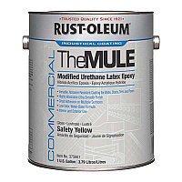 Rust-Oleum Commercial The MULE (Modified Urethane Latex Epoxy), Interior/Exterior, Gloss Safety Yellow, 1 gal Bucket/Pail, 2/Carton (RST375661)