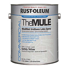Rust-Oleum Commercial The MULE (Modified Urethane Latex Epoxy), Interior/Exterior, Gloss Safety Yellow, 1 gal Bucket/Pail, 2/Carton (RST375661)