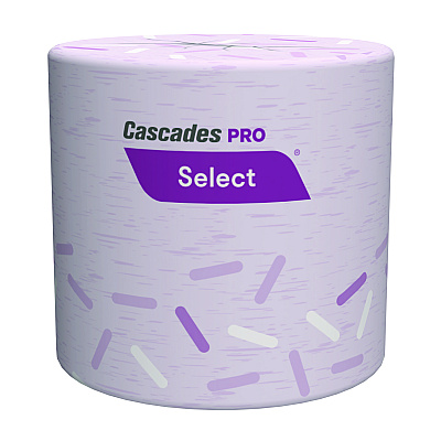 Cascades PRO Select Standard Bath Tissue, 1-Ply, White, 1,000/Roll, 96 Rolls/Carton (CSDB152)