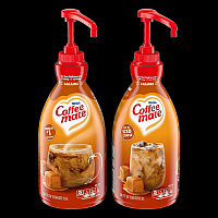 Coffee-mate Liquid Creamer Pump Bottle, Caramel, 50.7 oz Pump Bottle, 2/Carton (NES73358CT)